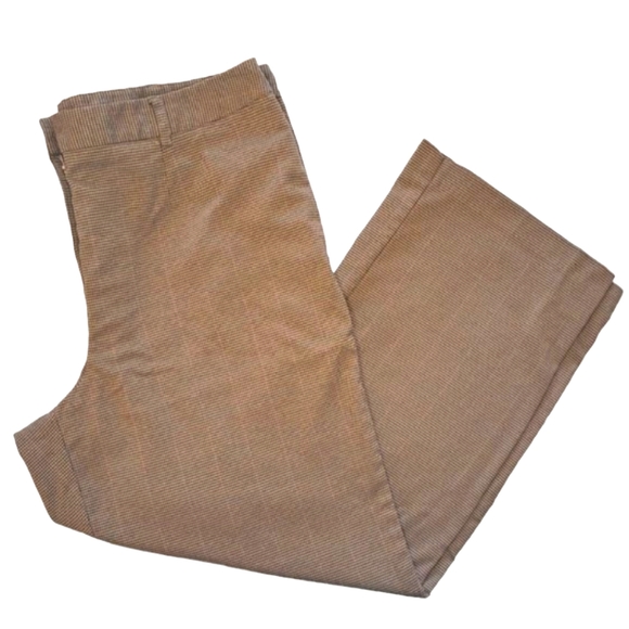 Jaclyn Smith Wide Leg Career Pants Black Brown Checkered Patterned Plus Size 18 - Picture 1 of 9